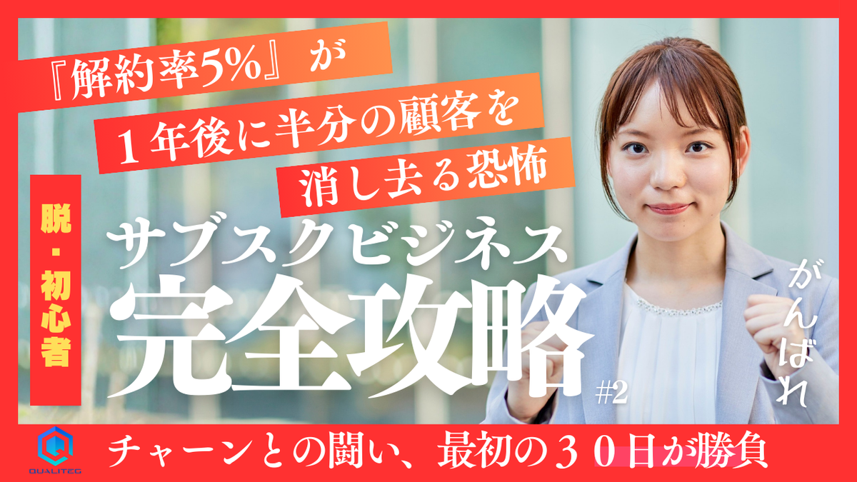 サブスクビジネス完全攻略 第2回～「解約率5%」が1年後に半分の顧客を消す恐怖と、それを防ぐ科学