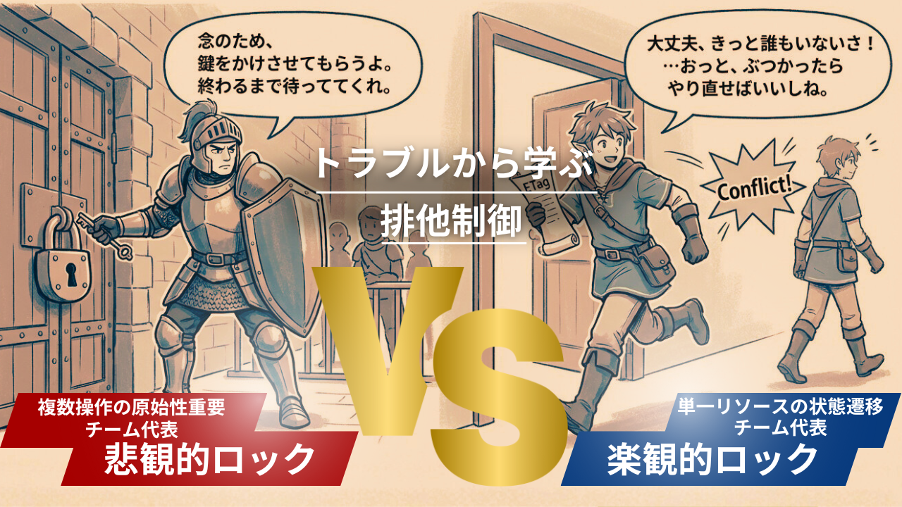 楽観的ロック vs 悲観的ロック：実際のトラブルから学ぶ排他制御